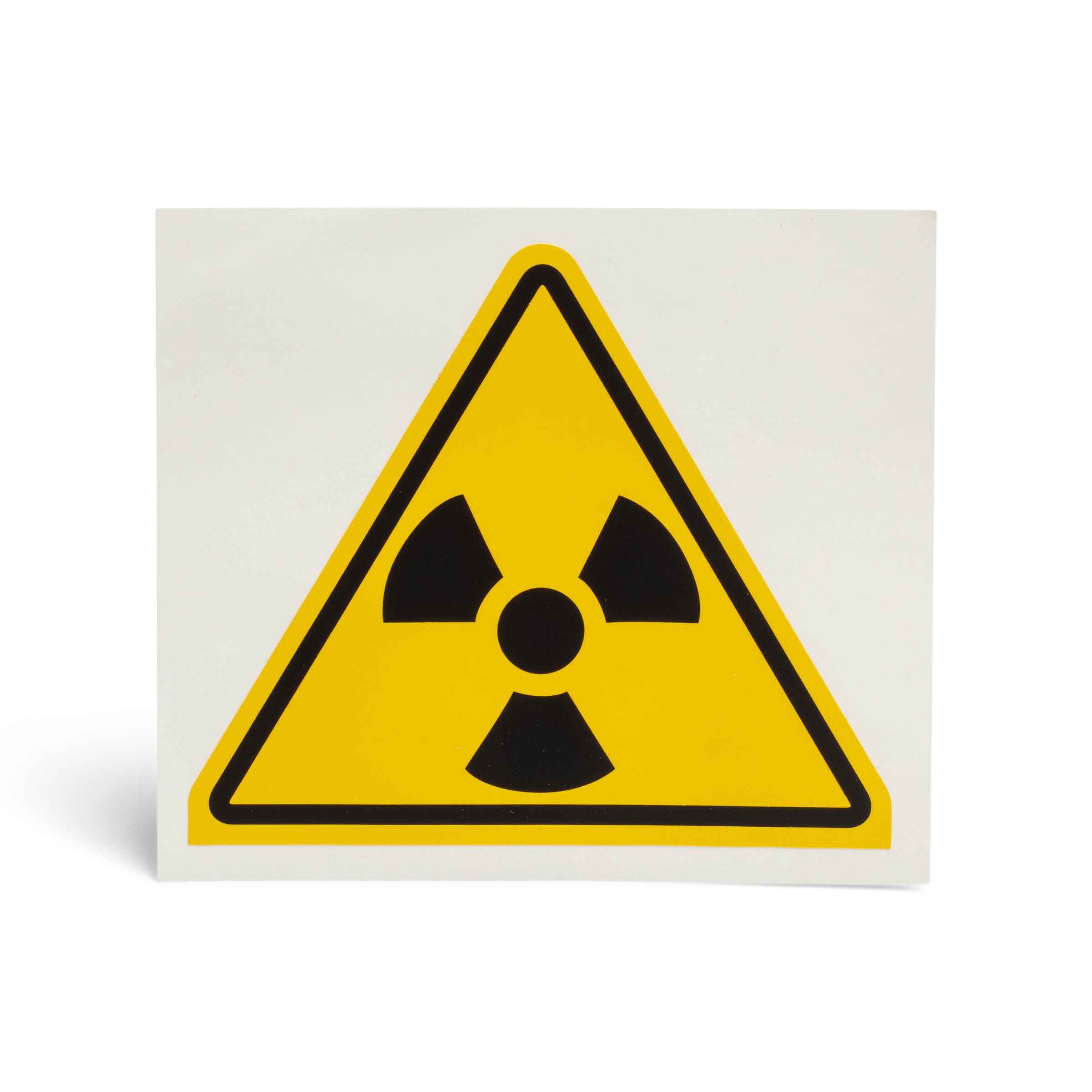 Self-adhesive warning stickers