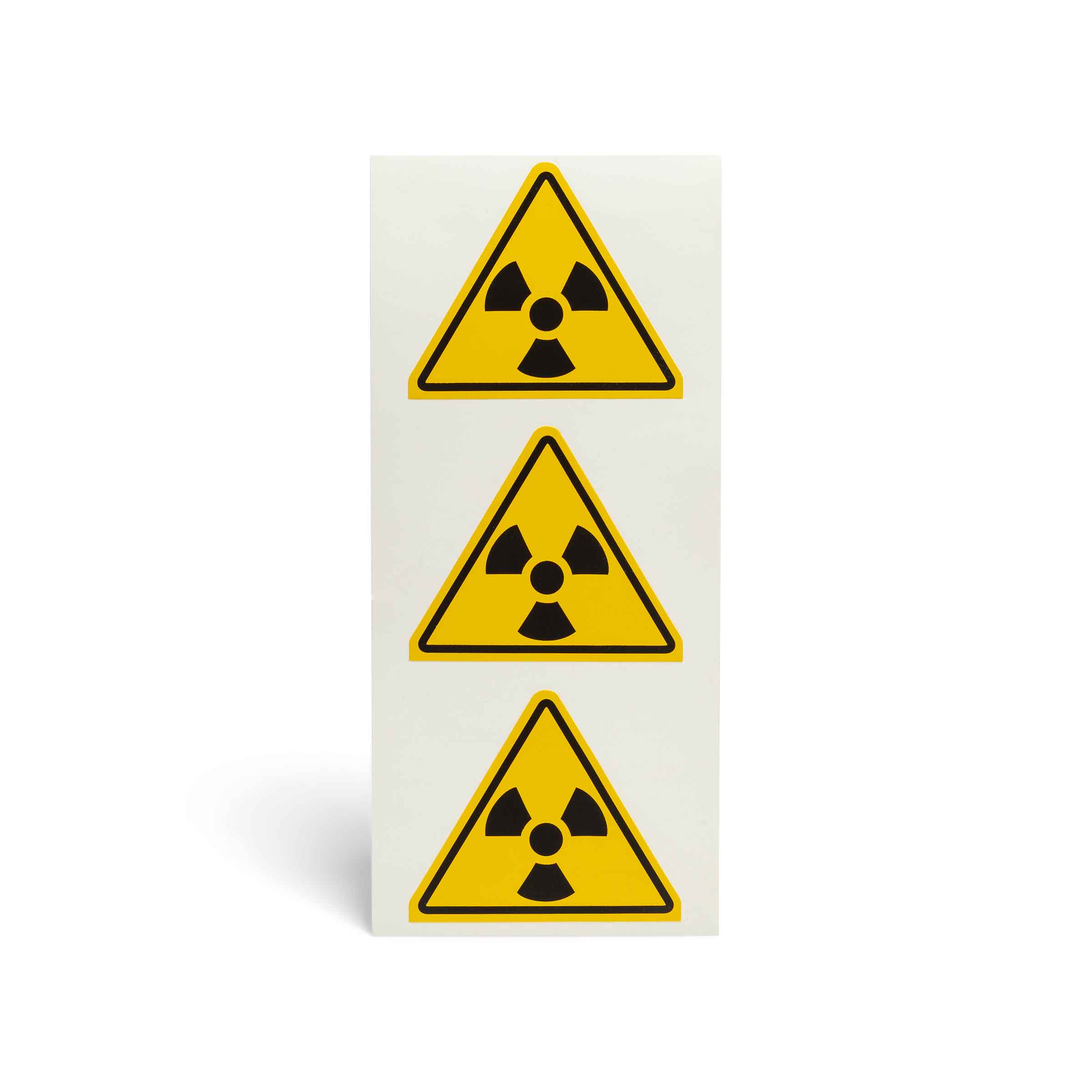 Self-adhesive warning stickers